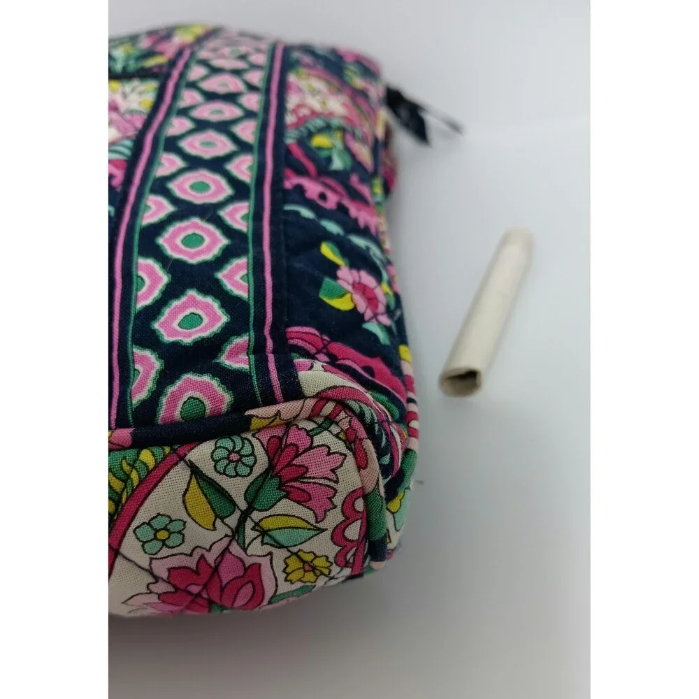 Vera Bradley Nomadic Floral Quilted Crossbody Bag: Navy Pink Green Paisley Purse